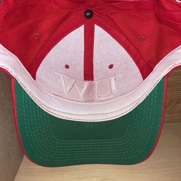 Vintage University of Wisconsin Badgers Split Bar The Game Snapback Hat RARE - Picture 6 of 8